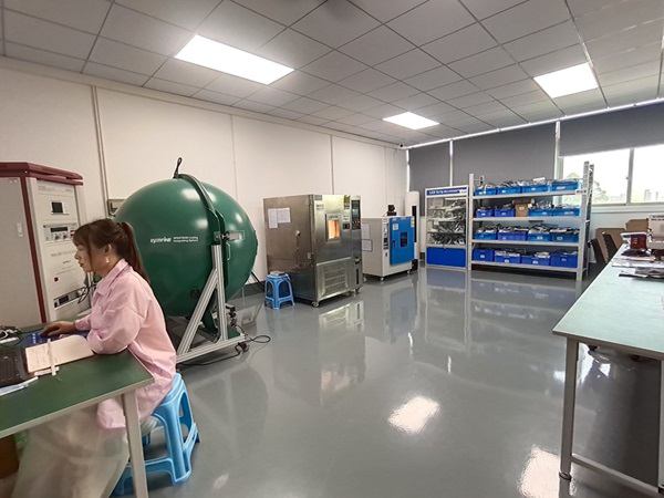 Laboratorio de pruebas de tiras LED de la fábrica de Hanron Lighting
